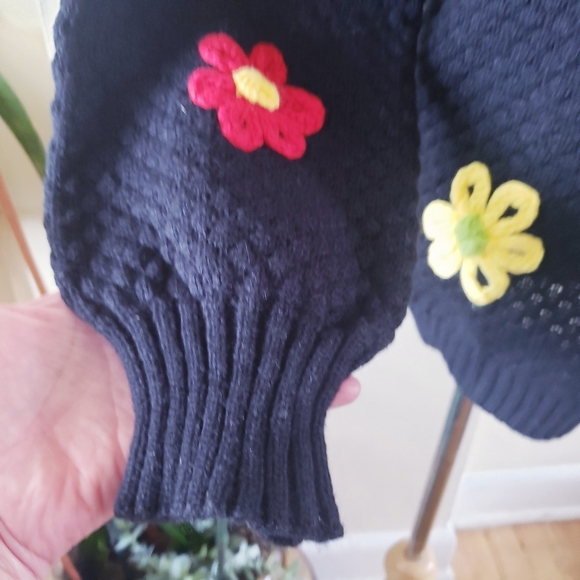 Knit Crochet NWOT Open Front Cardigan Sweater Bohemian - S (PTP 20") - Picture 5 of 10